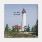 Crisp Point Lighthouse-Magnet Magnet (Vorne)