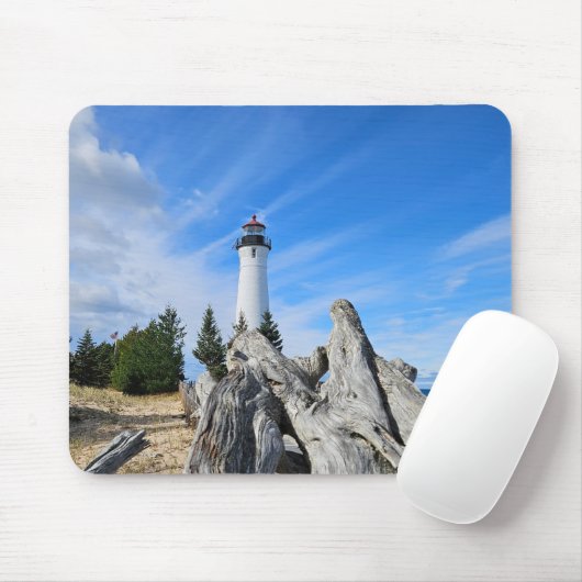 Crisp Point Lighthouse Mousepad (Mit Mouse)
