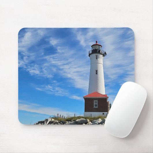 Crisp Point Lighthouse Mousepad (Mit Mouse)