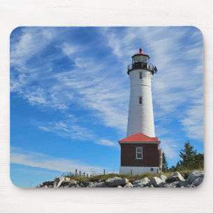 Crisp Point Lighthouse Mousepad
