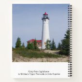 Crisp Point Lighthouse Notebook Notizblock (Rückseite)