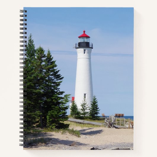 Crisp Point Lighthouse Notebook Notizblock (Vorderseite)