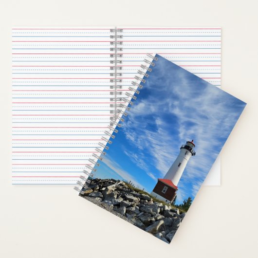 Crisp Point Lighthouse Notizblock (Innen)