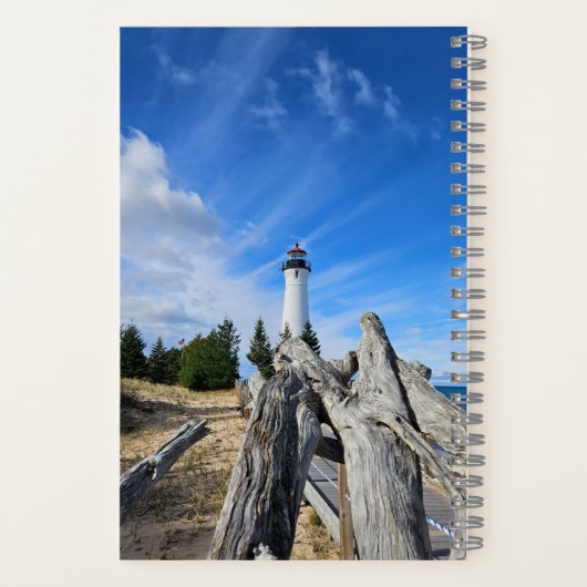 Crisp Point Lighthouse Notizblock (Rückseite)