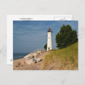 Crisp Point Lighthouse Postkarte (Vorne/Hinten)