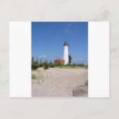 Crisp Point Lighthouse Postkarte (Vorderseite)