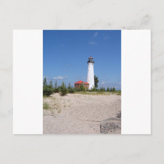 Crisp Point Lighthouse Postkarte (Vorderseite)