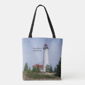 Crisp Point Lighthouse rund um die Tasche (Rückseite)