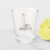 Crisp Point Lighthouse-Schussglas Schnapsglas (Rückseite)