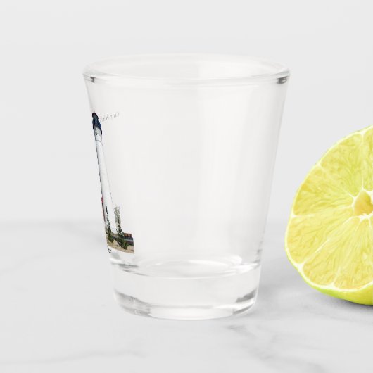 Crisp Point Lighthouse-Schussglas Schnapsglas (Rechts)