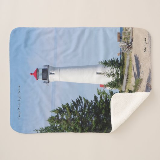 Crisp Point Lighthouse Sherpa Decke Sherpadecke (Vorderseite (Horizontal))