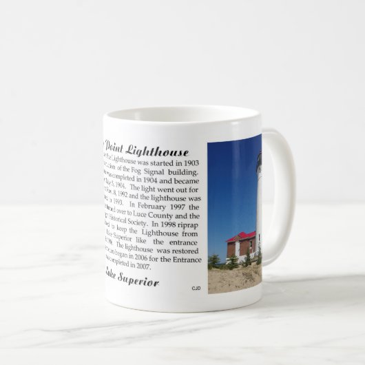 Crisp Point Lighthouse Tasse (VorderseiteRechts)