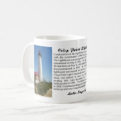 Crisp Point Lighthouse Tasse (Vorderseite Links)