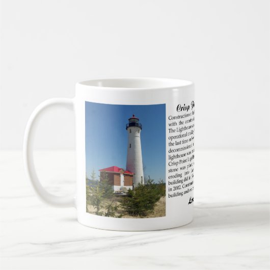 Crisp Point Lighthouse Tasse (Links)