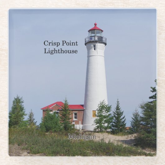 Crisp Point Lighthouse Untersetzer (Vorderseite)