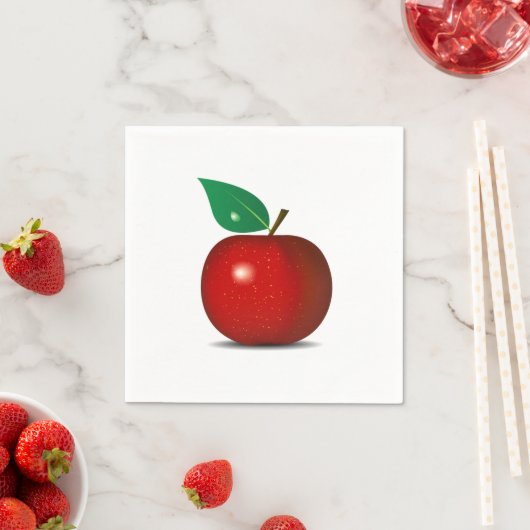 Crisp Red Apple Paper Napkins Serviette (Beispiel)