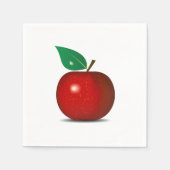 Crisp Red Apple Paper Napkins Serviette (Vorderseite)