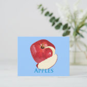 Crisp Red Apple Postkarte (Stehend Vorderseite)