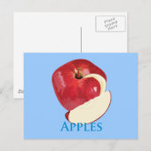 Crisp Red Apple Postkarte (Vorne/Hinten)