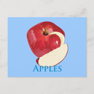 Crisp Red Apple Postkarte