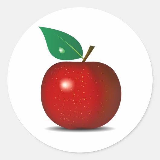 Crisp Red Apple Stickers (Vorderseite)