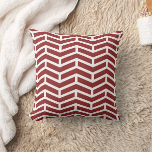 Crisp Sharp gegen Pfeile Zickzack Red White Kissen