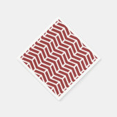 Crisp Sharp gegen Pfeile Zickzack Red White Serviette (Ecke)