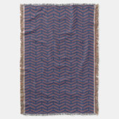 Crisp Sharp Gegen Pfeile Zickzack rosa Blau Decke (Vorderseite Vertikal)