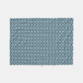 Crisp Sharp Gegen Pfeile Zickzack zwei Tone-Blues Fleecedecke (Vorderseite (Horizontal))
