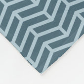 Crisp Sharp Gegen Pfeile Zickzack zwei Tone-Blues Fleecedecke (Ecke)