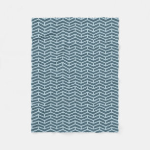 Crisp Sharp Gegen Pfeile Zickzack zwei Tone-Blues Fleecedecke