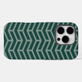Crisp Sharp Gegen Pfeile Zickzack zwei Tone Grün Case-Mate iPhone Hülle (Rückseite (Horizontal))