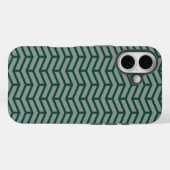 Crisp Sharp Gegen Pfeile Zickzack zwei Tone Grün Case-Mate iPhone Hülle (Rückseite (Horizontal))