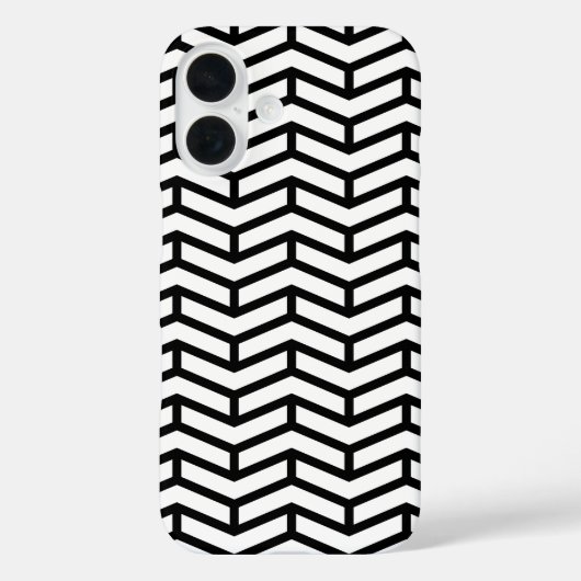 Crisp Sharp gegensätzliche Pfeile Zickzack Weiß Sc Case-Mate iPhone Hülle (Rückseite)