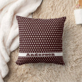 Crisp White Punkt Muster Kissen (Decke)