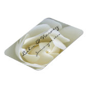 Crisp White Rose Magnet (Linke Seite)