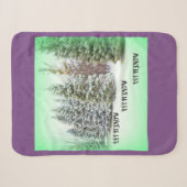 Crisp Wintertime Charm Pine Trees Verdant Glow Sherpadecke (Vorderseite (Horizontal))