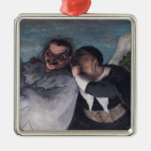 Crispin und Scapin Ornament Aus Metall