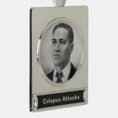 Crispus Attucks: Märtyrer der amerikanischen Revol Banner-Ornament Silber (Rechts)