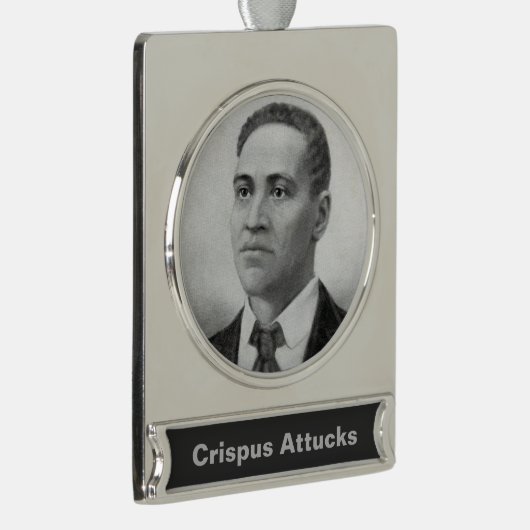 Crispus Attucks: Märtyrer der amerikanischen Revol Banner-Ornament Silber (Rechts)