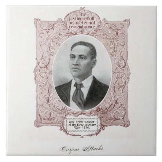 Crispus Attucks: Märtyrer der amerikanischen Revol Fliese (Vorderseite)