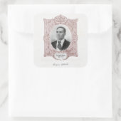 Crispus Attucks: Märtyrer der amerikanischen Revol Quadratischer Aufkleber (Tasche)