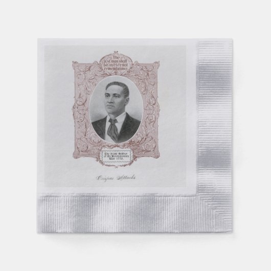 Crispus Attucks: Märtyrer der amerikanischen Revol Serviette (Vorderseite)
