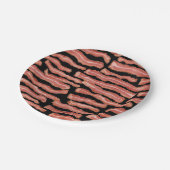 Crispy Bacon Gemustert Pappteller (Schrägansicht)