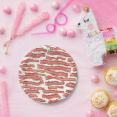 Crispy Bacon Gemustert Pappteller (Party)