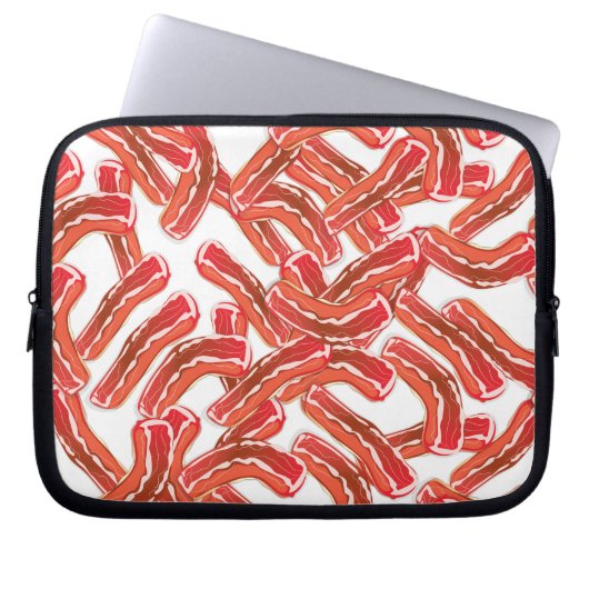 Crispy Bacon Pattern Laptopschutzhülle (Vorderseite)
