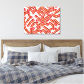 Crispy Bacon Pattern Leinwanddruck (Insitu (Schlafzimmer))