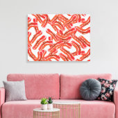 Crispy Bacon Pattern Leinwanddruck (Insitu (Wohnzimmer))