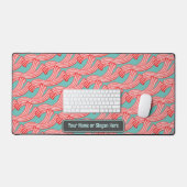 Crispy Bacon Rashers: Fave Food & Own Funny Slogan Schreibtischunterlage (Tastatur & Maus)