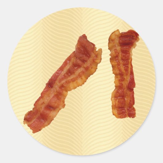 Crispy Bacon Runder Aufkleber (Vorderseite)